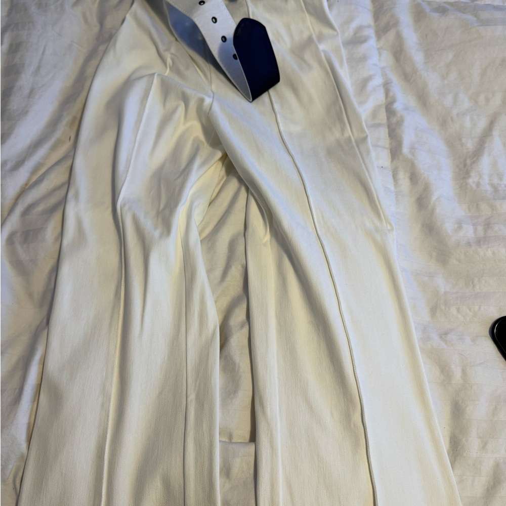 Men's Cream Suit Pants